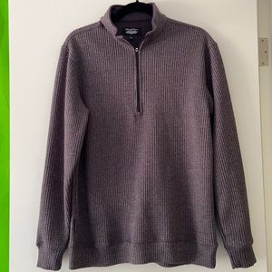 Never Worn Straight Down Waffle Half Zip